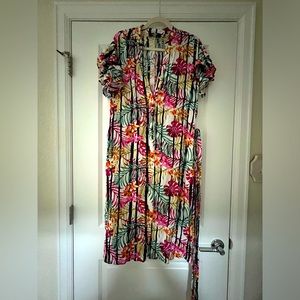 Midi tropical dress Nine West like new worn once